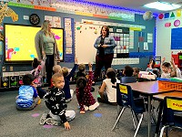 Cooperating Teacher and Student Teacher at Pigeon River Elementary School