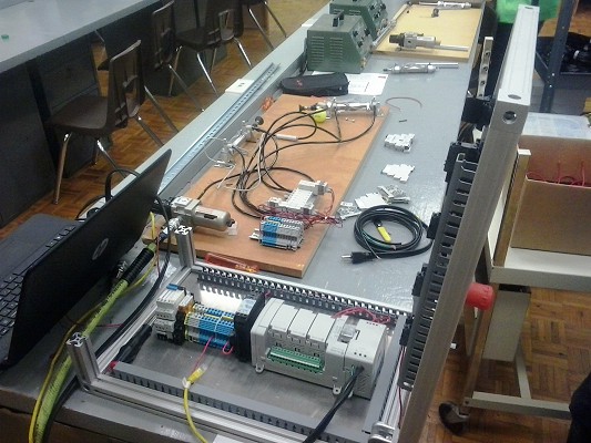 electrial equipment in South High School classroom