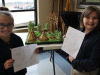 Sheboygan Area School District Lake Country Academy. Photo of Lake Country Academy students showing projects.