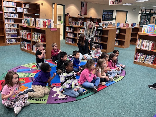 Students in the Longfellow library.