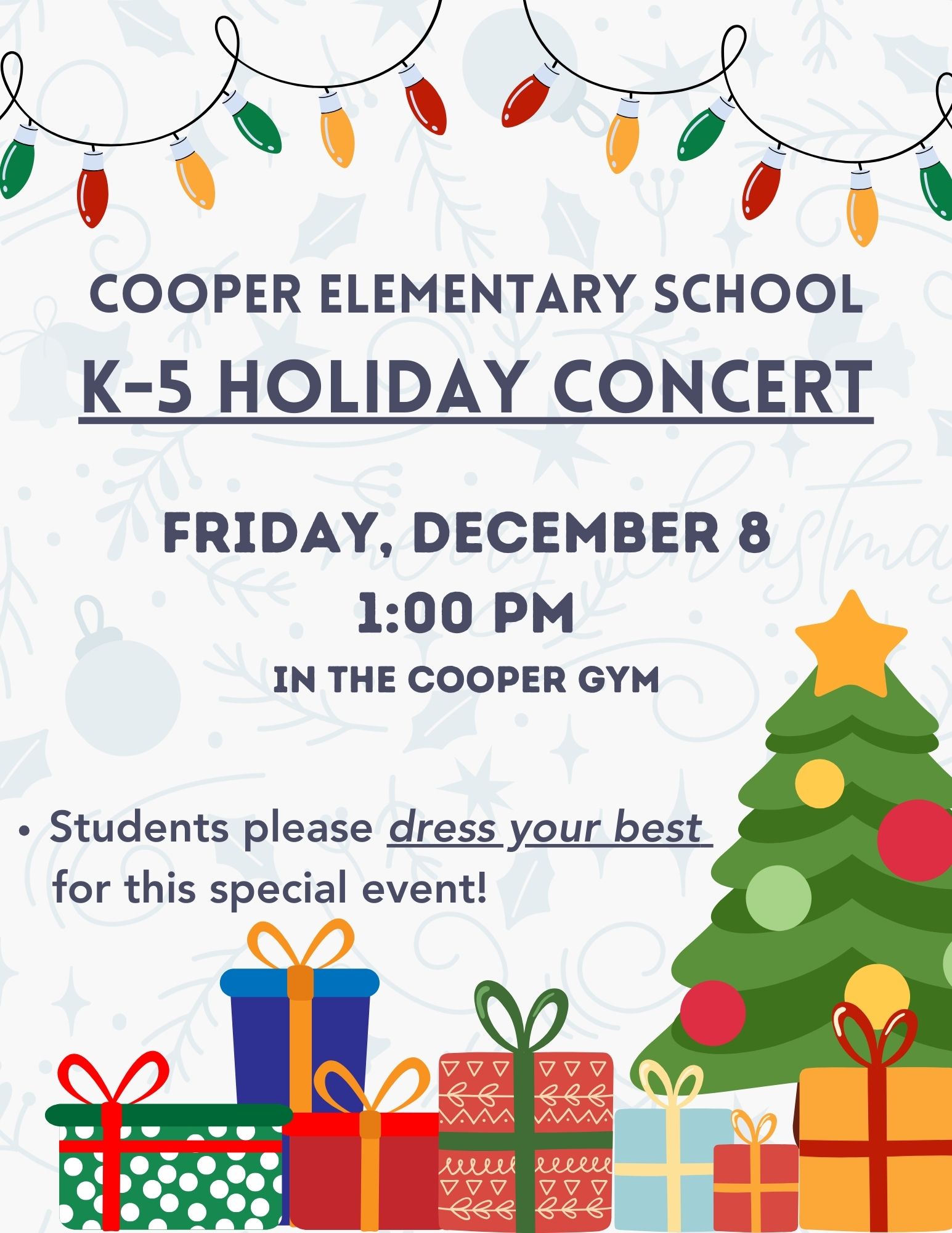 Cooper Christmas music concert