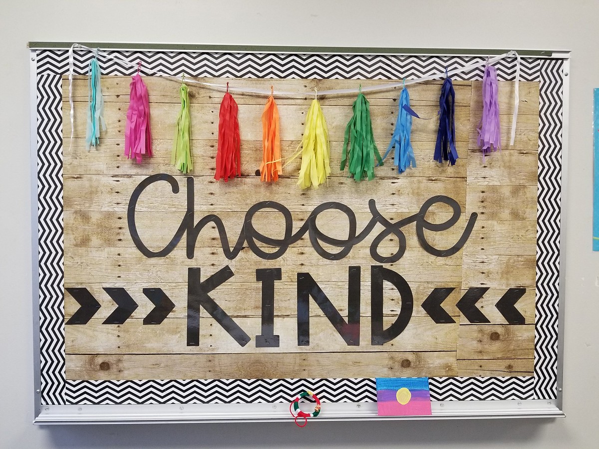 Choose Kind bulletin board