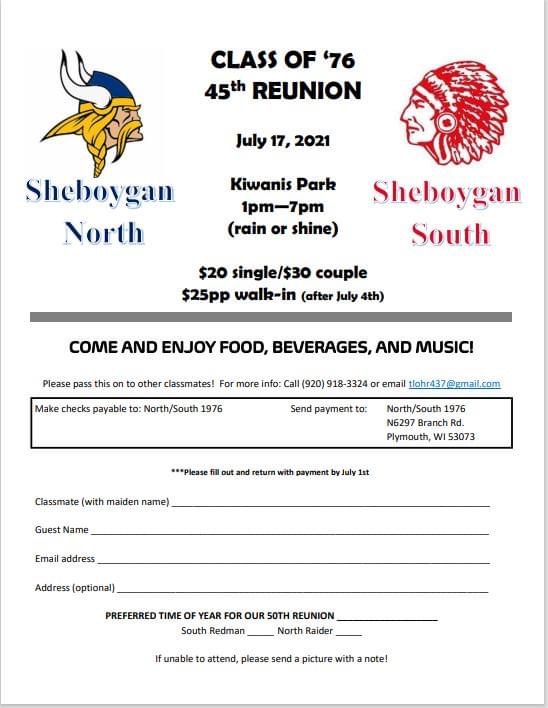 Class of 1976 reunion