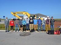 North High School house construction students