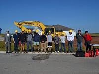South High School house construction students