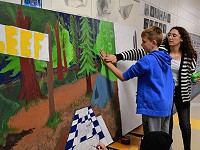 Lincoln-Erdman Mural created by North High Arts Honor Society