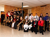 South High Jazz Band students