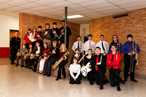 South High Jazz Band students