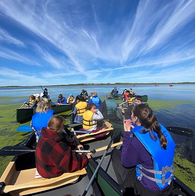 Lincoln-Erdman students at the Sheboygan Marsh