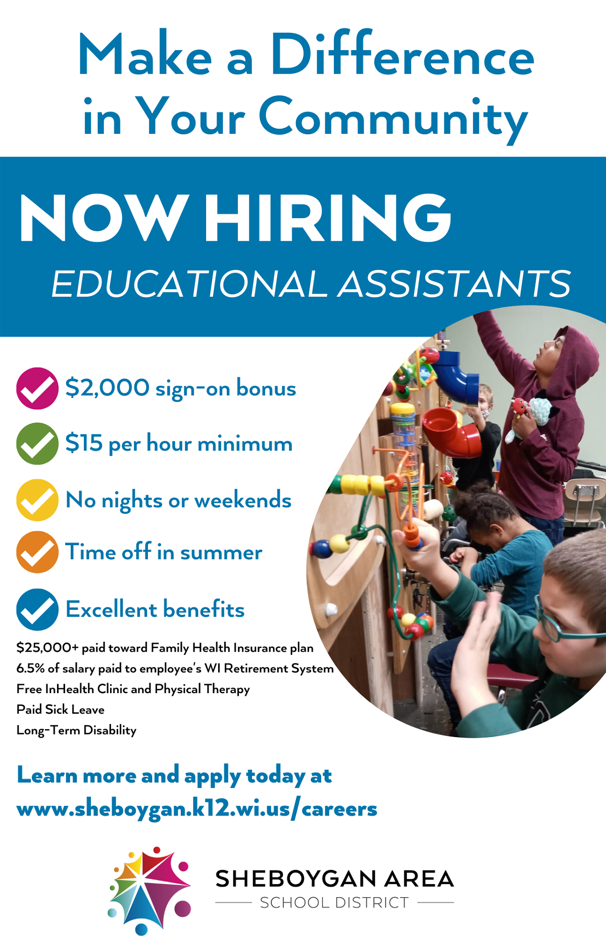 Now Hiring Educational Assistants