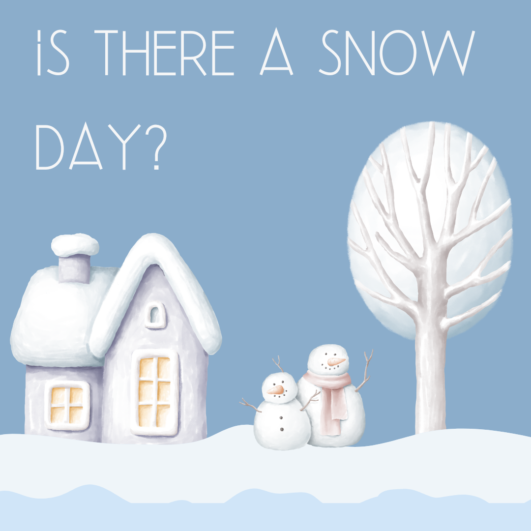 Pastel Snow Day Instagram Post