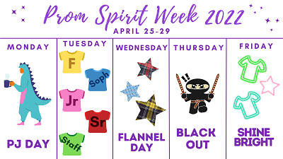 Spirit Week (April 25-29)