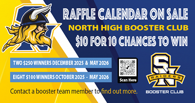 Booster Club Calendar Raffle Sales