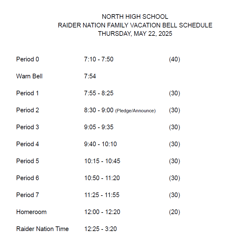 RNFV Sched