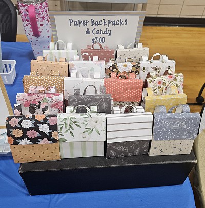 Image of paper backpacks