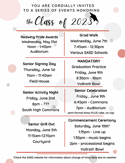 Senior Events!